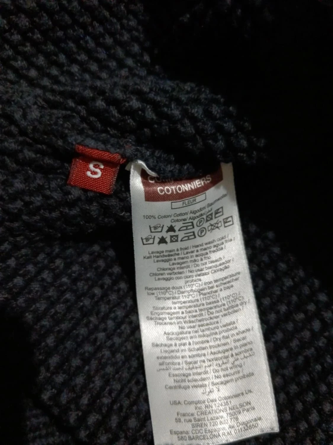 C62 colete azul-marinho Comptoir des cotonniers P – photo 4